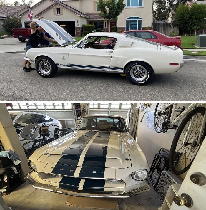 "A 1967 Ford Mustang Shelby GT500 when my father passed."