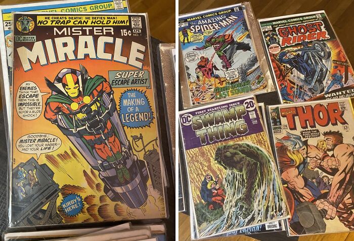 "My uncle's sweet collection of old comic books from various publishers and eras."