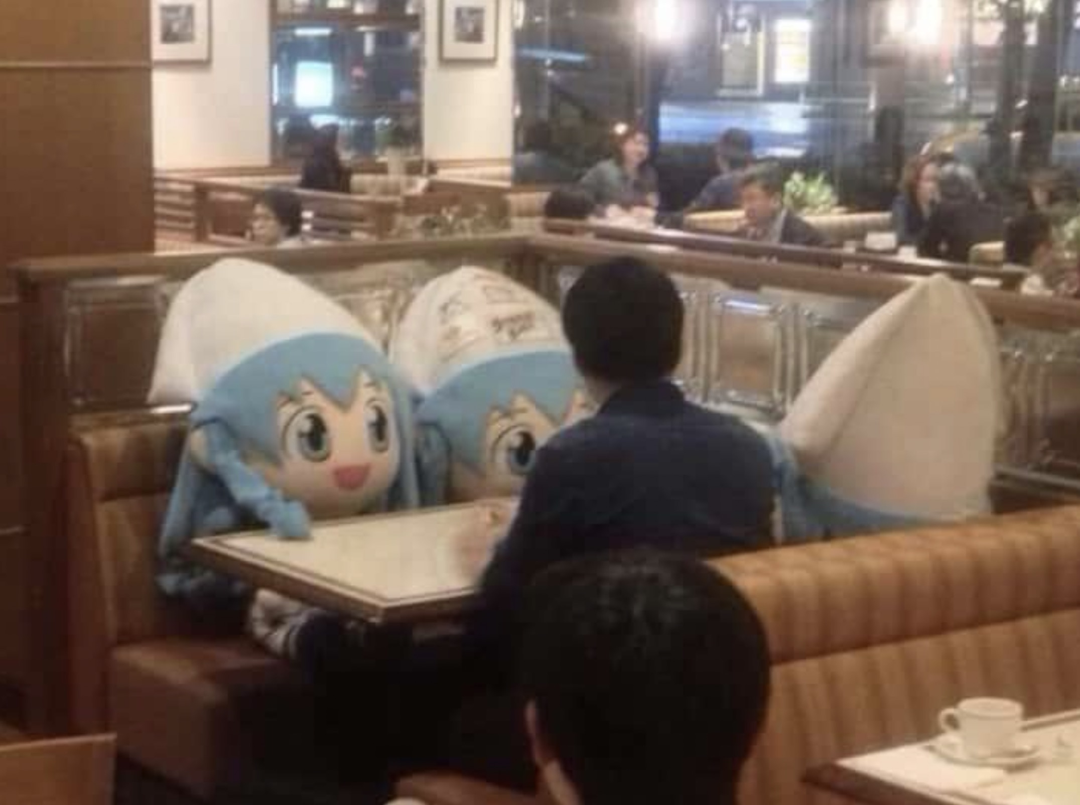 date with anime pillow