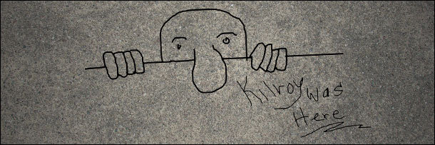 pre internet memes - 000 Kilroy was Here