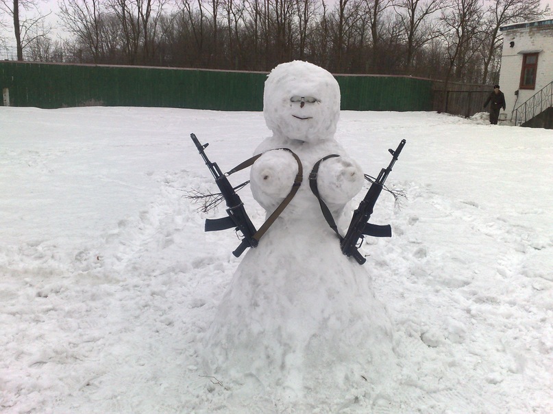 Be Careful Who You Call Snowflake: 26 Snowmen Armed to the Teeth 