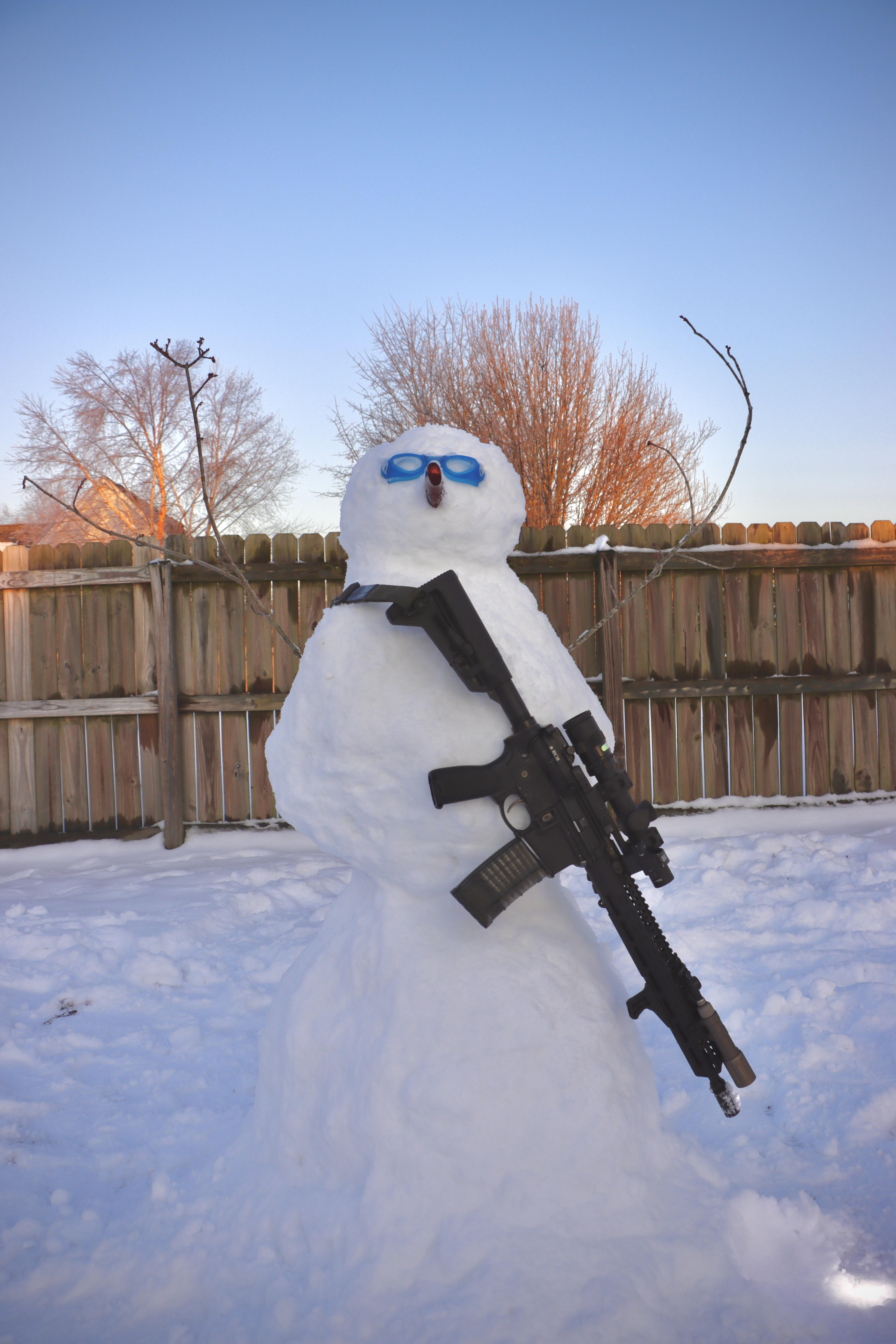 Be Careful Who You Call Snowflake: 26 Snowmen Armed to the Teeth 