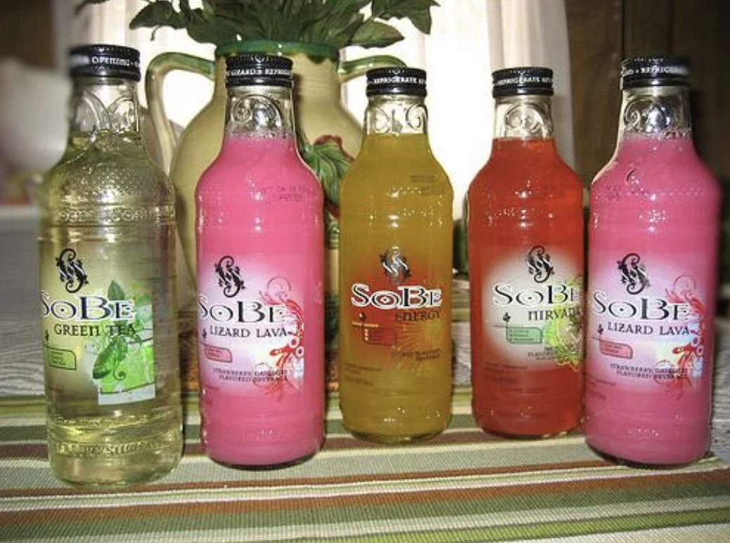 sobe glass bottle drinks - Opening Sobe Green Tea Sobe Uzard Lava Sobe Hergy Sob Hirvad Sobe Lizard Lava