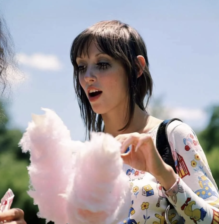 shelley duvall eating cotton candy