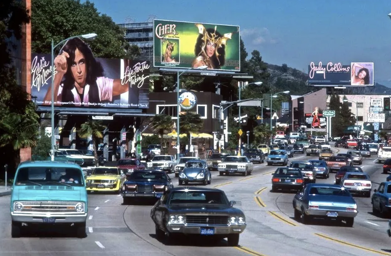 sunset blvd 1970's - File for The Making Cher July Collins