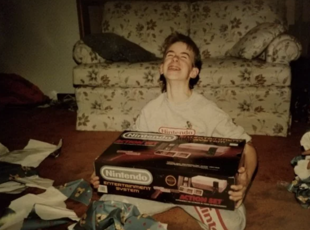 Christmas, mid 1980s.