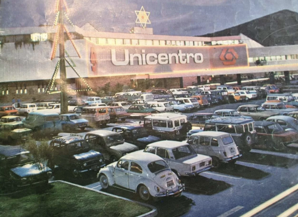 A mall in the 1980s. 