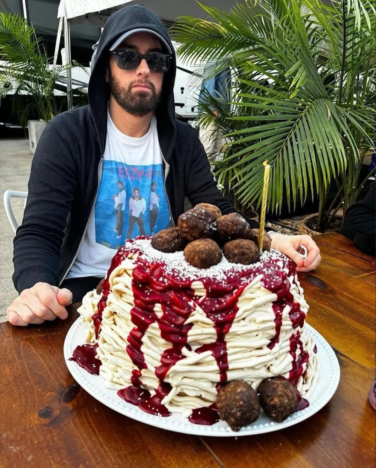 eminem birthday cake spaghetti