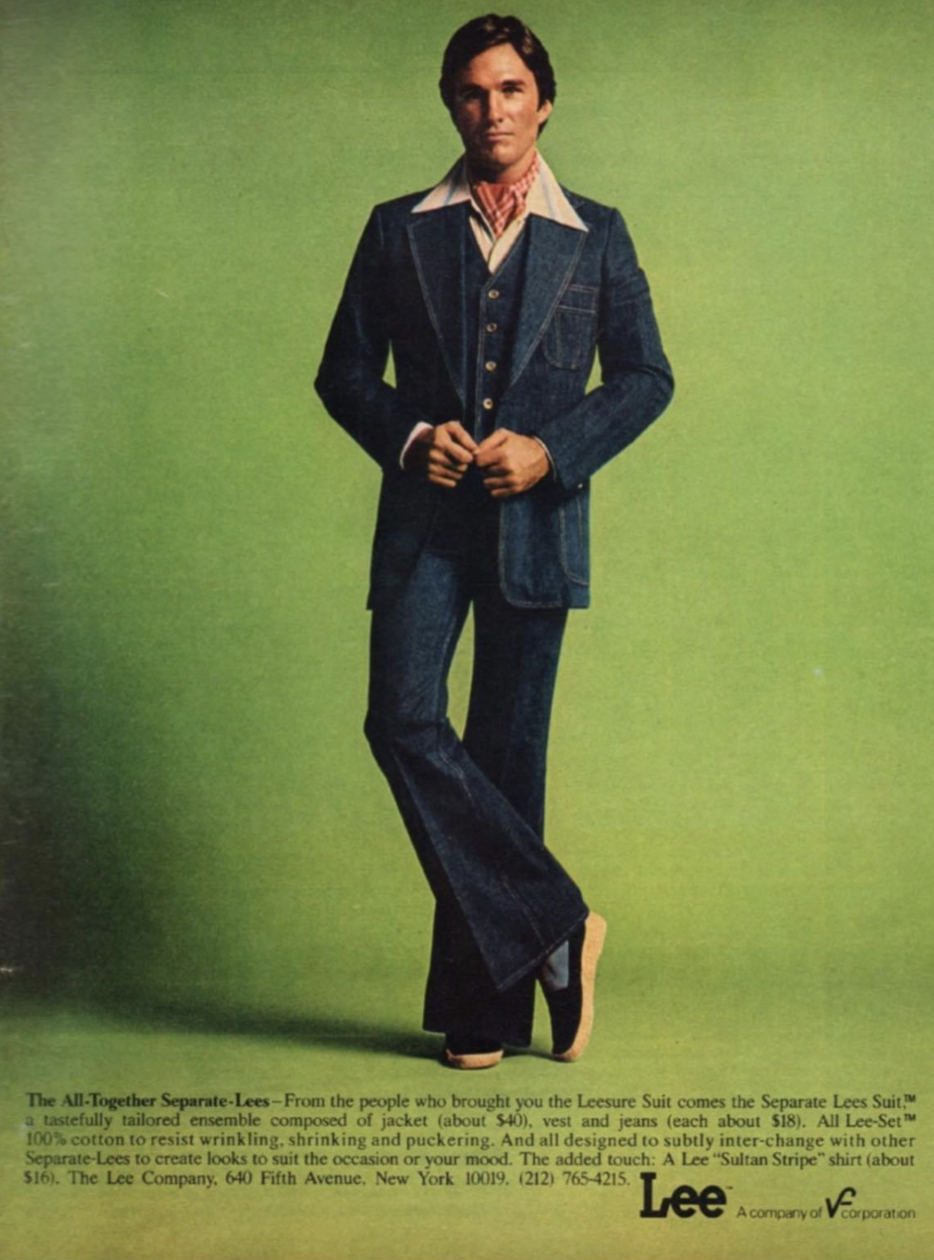 70s suit fashion - The AllTogether SepteLesFr the people who beg you the Lersure Suit comes the Separate Lees S fully tailored memile composed of jacket tabout sand jeans teach about Sim All LeeSer 0% cotton to resist wrinkling shrinking and peckering And