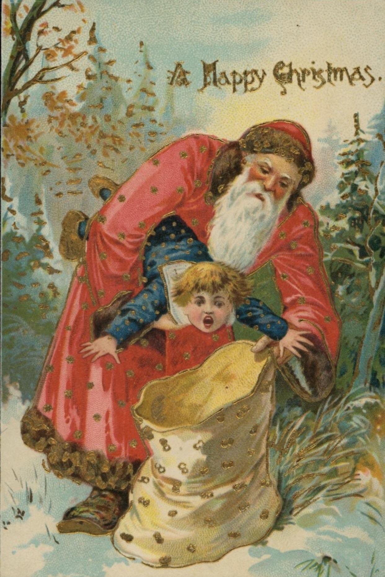 victorian christmas cards - 8 A Happy Christmas.