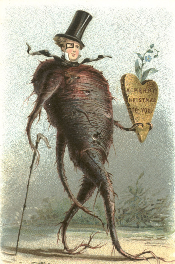 victorian christmas cards - A Merry Hristmas To You,