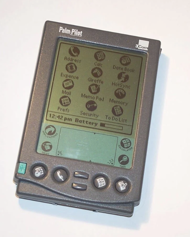 palm pilots - Palm Pilet 3Com Address Calc Date Book Expense Giraffe HotSync Mail Memo Pad Memory Prefs Security To Do List Battery The