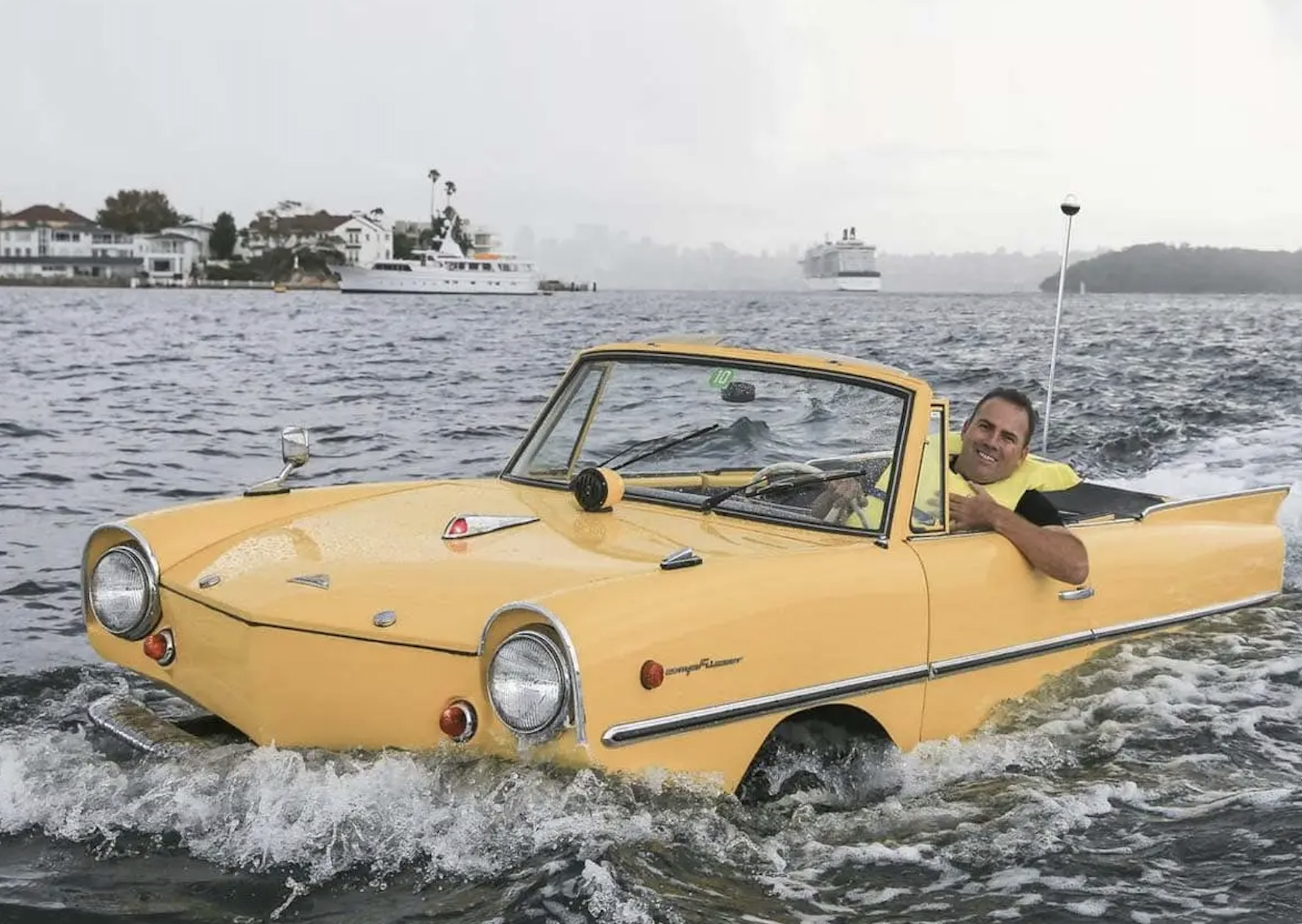 Created in 1961, this early amphibious car actually went into production, and sold 3,878 units. It was based on a Triumph Herald 1200.