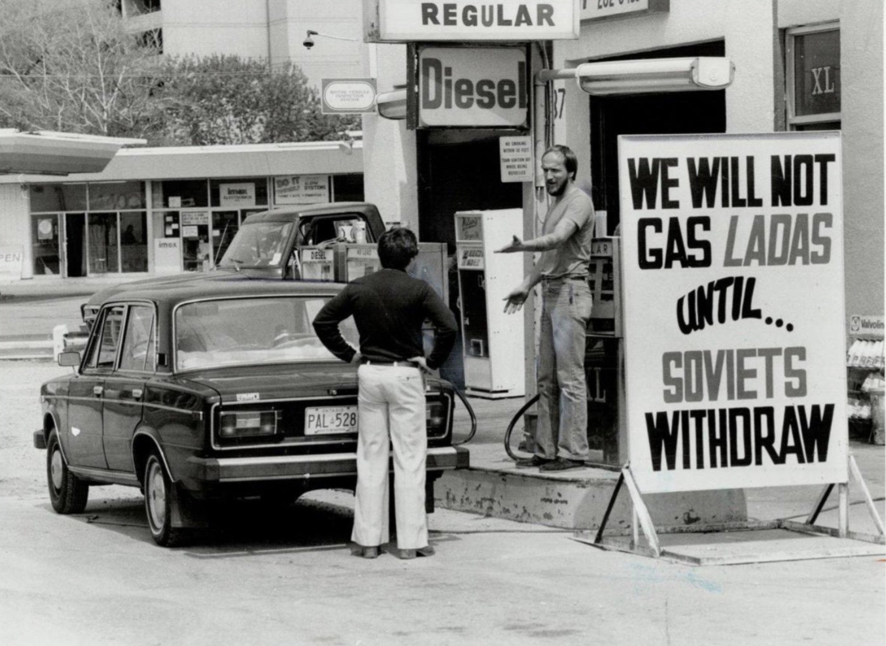 lada gas station canada - En Pal 528 Regular Diesel Xl We Will Not Gas Ladas Until... Soviets Withdraw