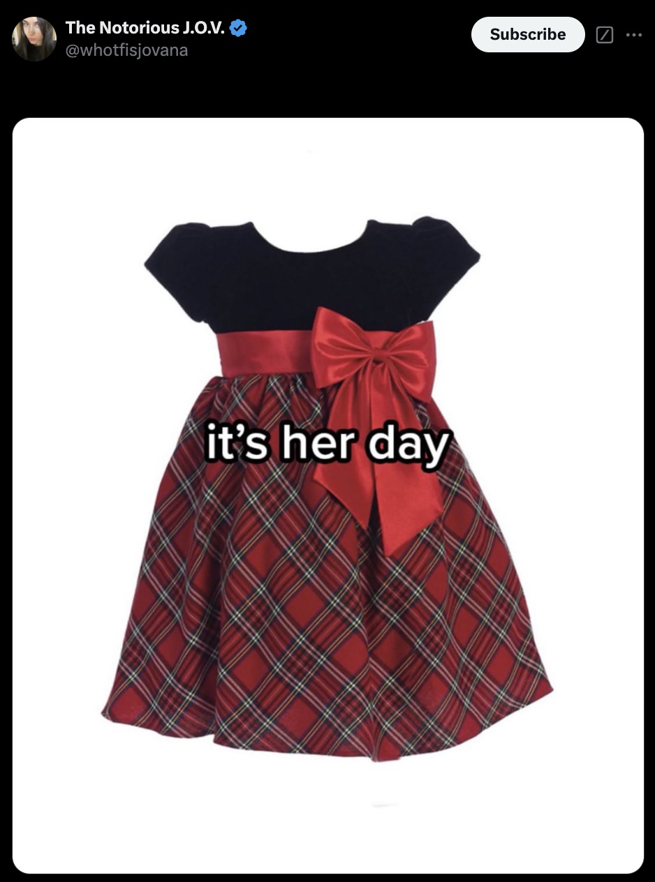 little girl christmas dress - The Notorious J.O.V. Subscribe it's her day