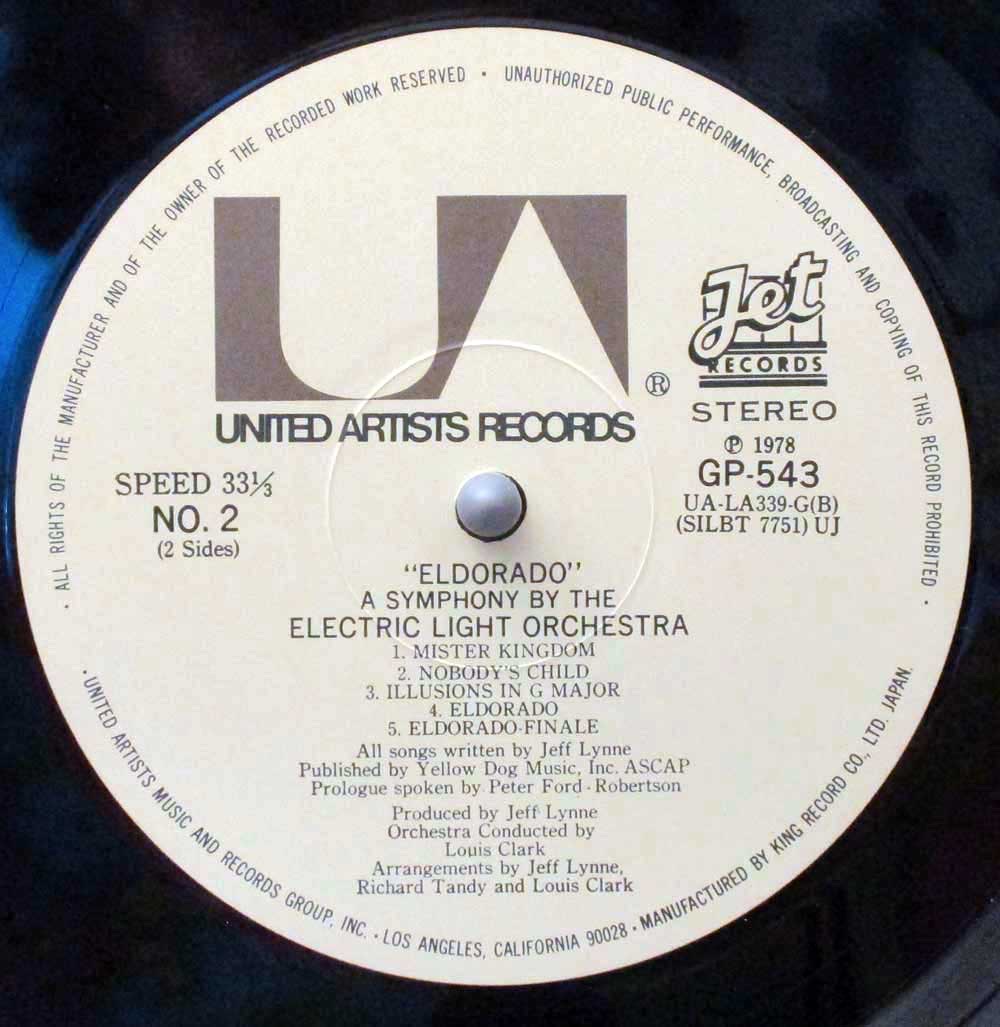 Electric Light Orchestra - All Rights Of The Manufacturer And Of The Owner Of The Recorde United Artists Records Iblic Performance, Broadcasting And Copying Of This Record Prohibited.