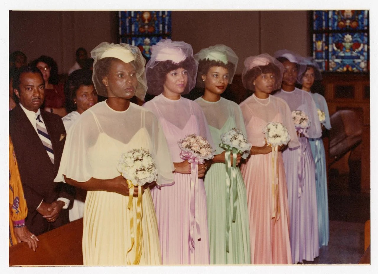 pastel bridesmaids