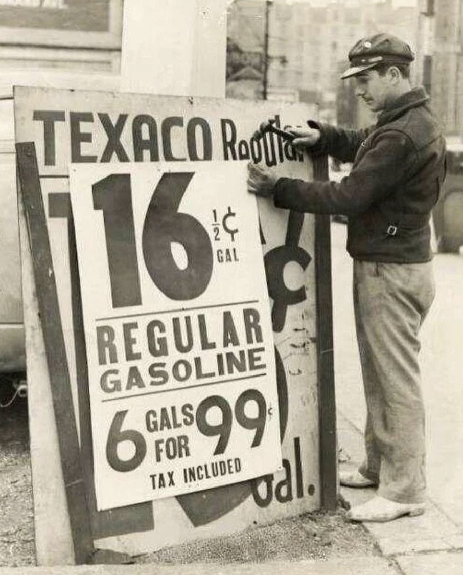 gas 17 cents a gallon - Texaco R 16 121 Gal Regular Gasoline 6 Gals$99 For Tax Included val. 0