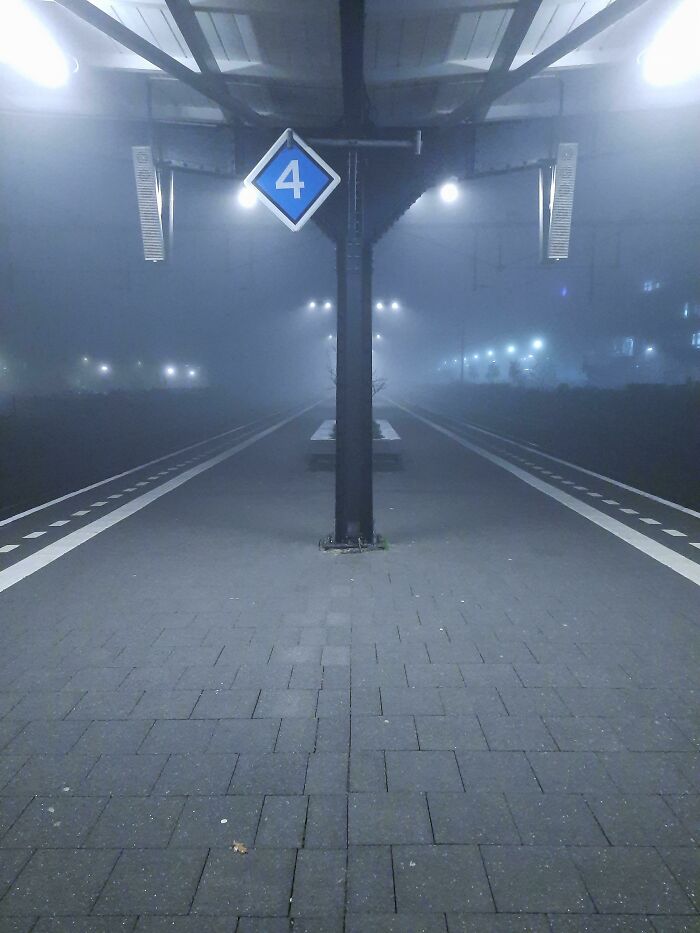 This train station look straight out of Resident Evil.