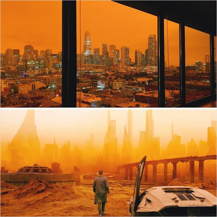 A Sunset in San Francisco during the wildfires  feels like Blade Runner 2049.