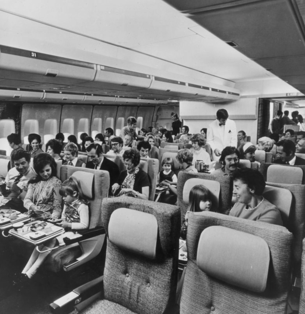 Flying in 1970.