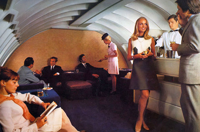 The luxuries of a 747. 