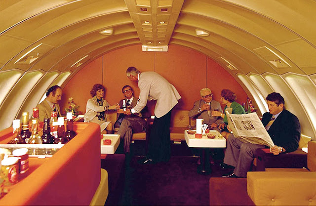 70's airplane bar