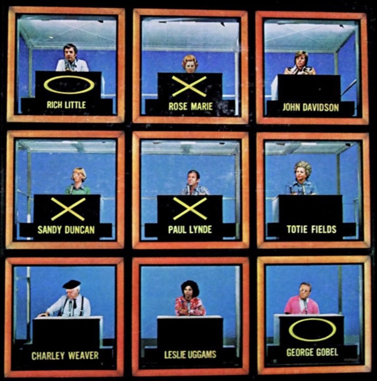 hollywood squares zoom - 18 X Rich Little Rose Marie John Davidson Sandy Duncan Paul Lynde Totie Fields Charley Weaver Leslie Uggams George Gobel