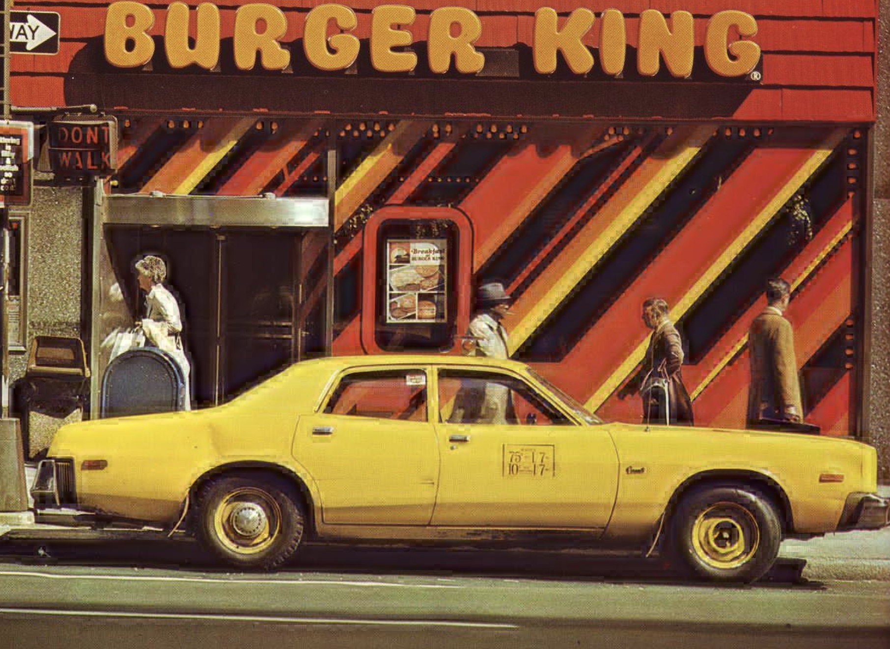 burger king in the 70s - Way Dont Walk Burger King