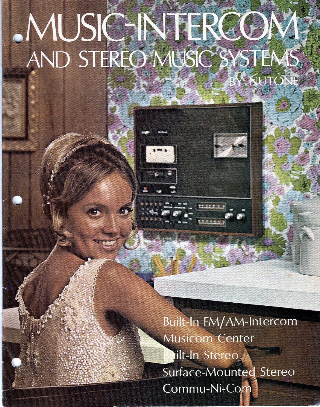 And Stereo Music Systems, 1970s.girl - Music Intercom And Stereo Music Systems By Nutone BuiltIn FmAmIntercom Musicom Center BuiltIn Stereo, SurfaceMounted Stereo CommuNiCom