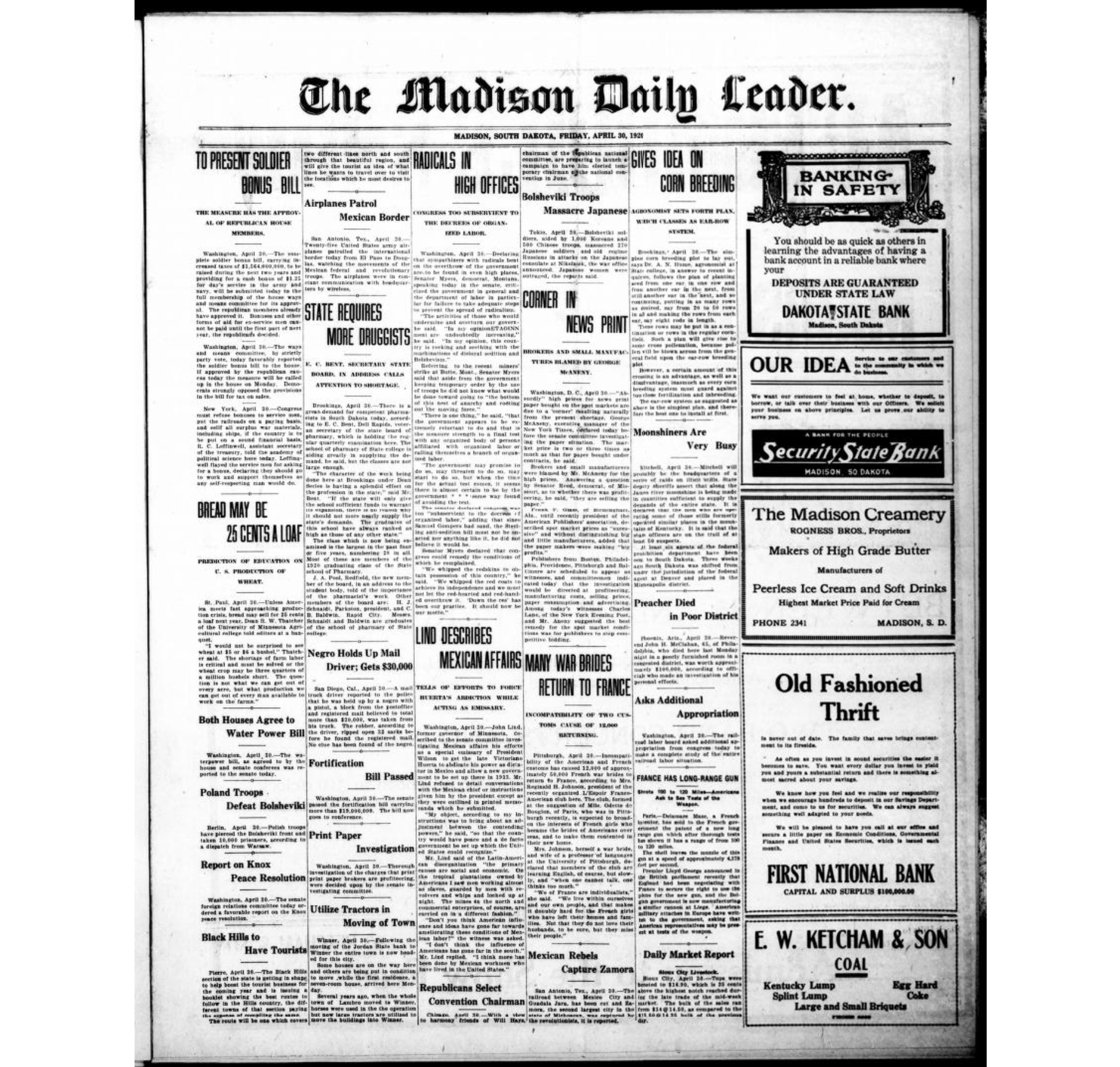 Dozens of News Headlines From This Week In 1920 | eBaum's World