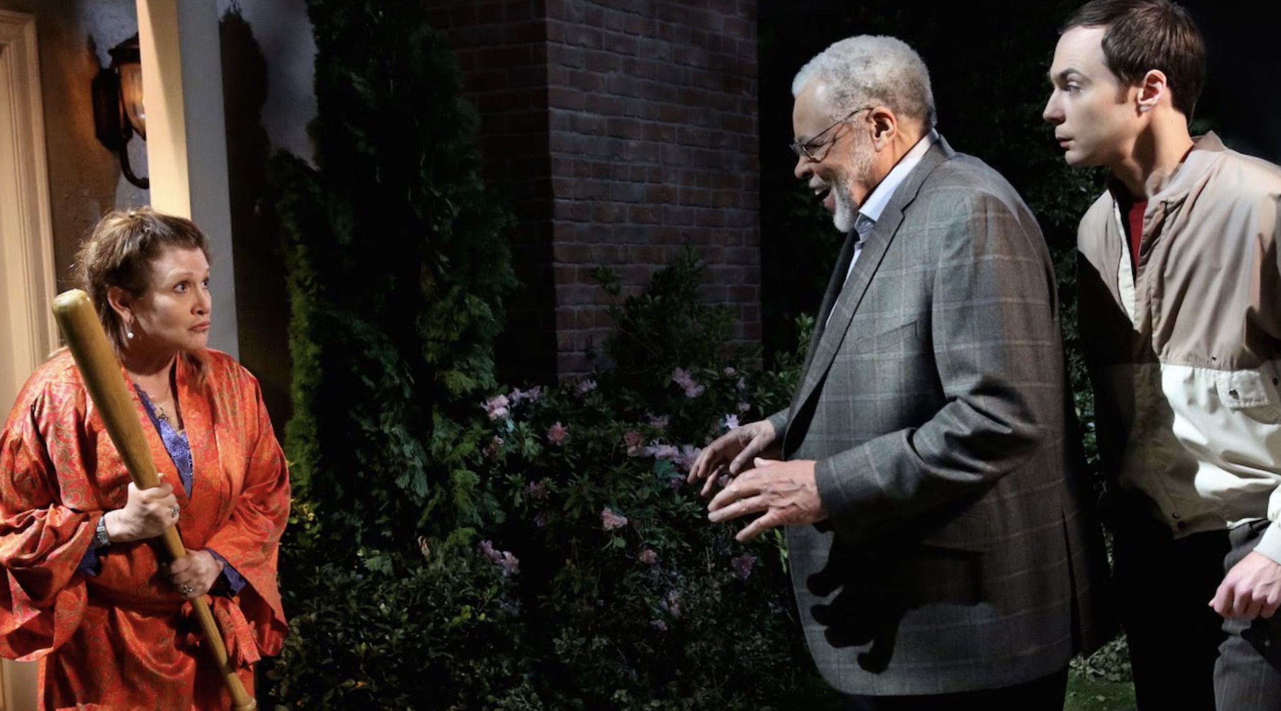 Carrie Fisher & James Earl Jones (The Big Bang Theory)