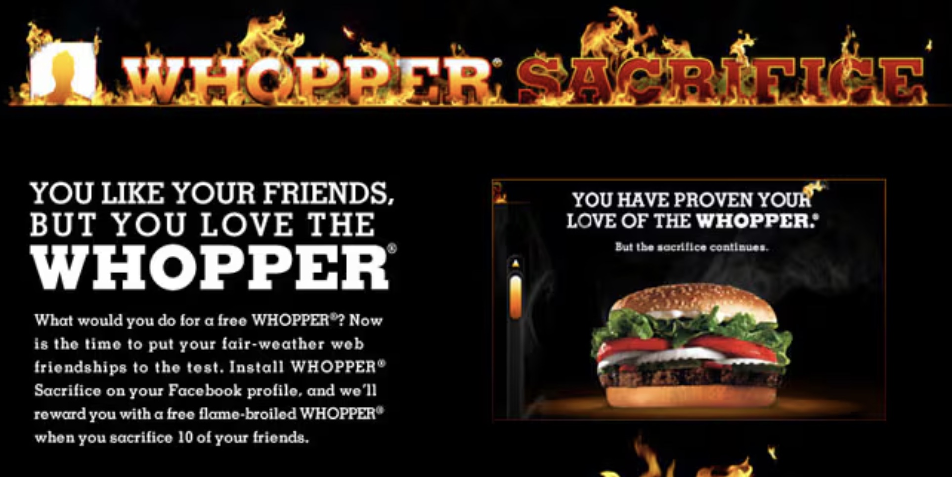 Whopper Sacrifice