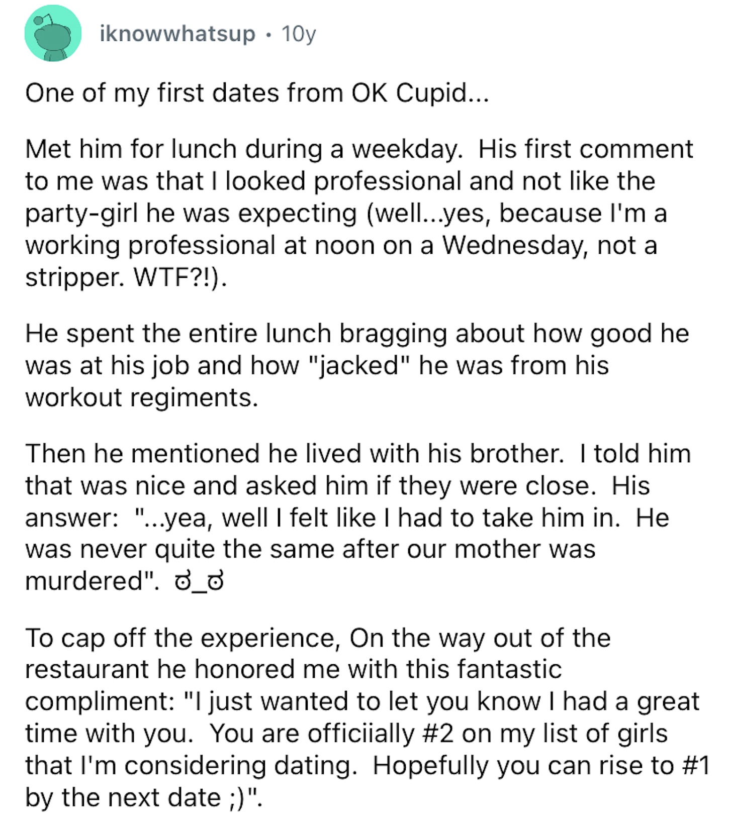 15 People Share Stories of Their Worst First Dates