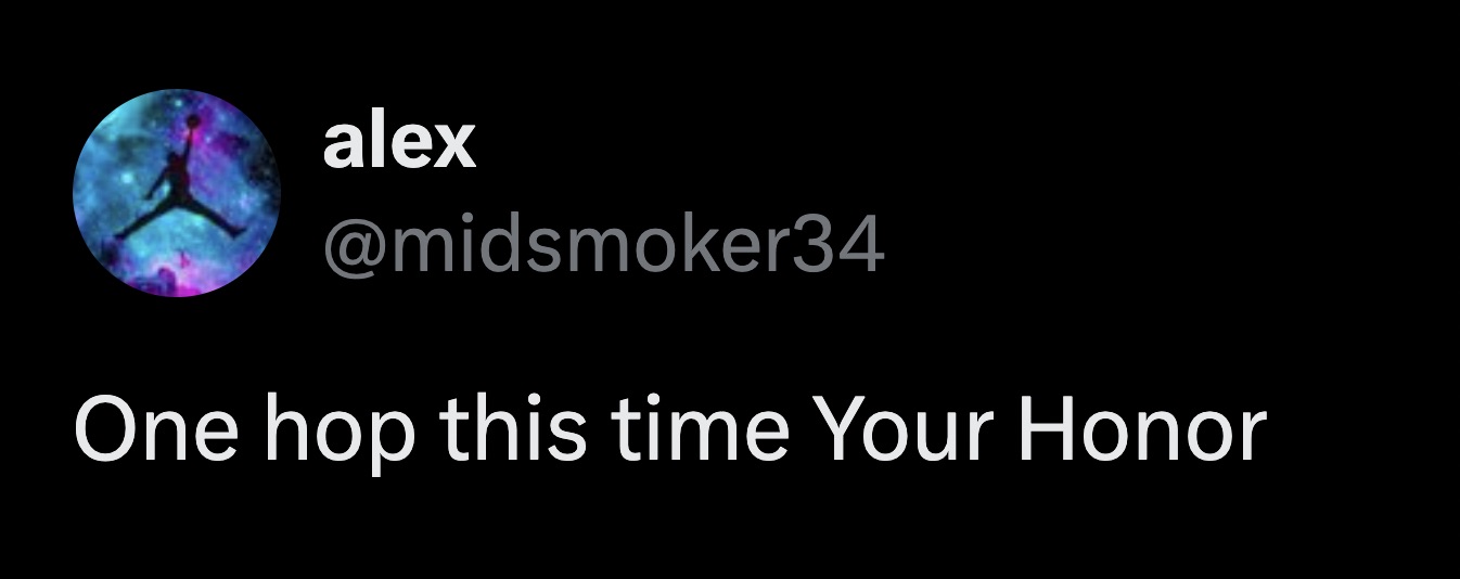 This works for a lighter sentence