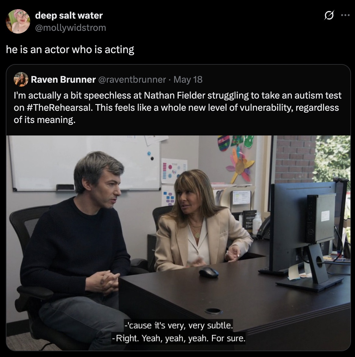 You can't prove that