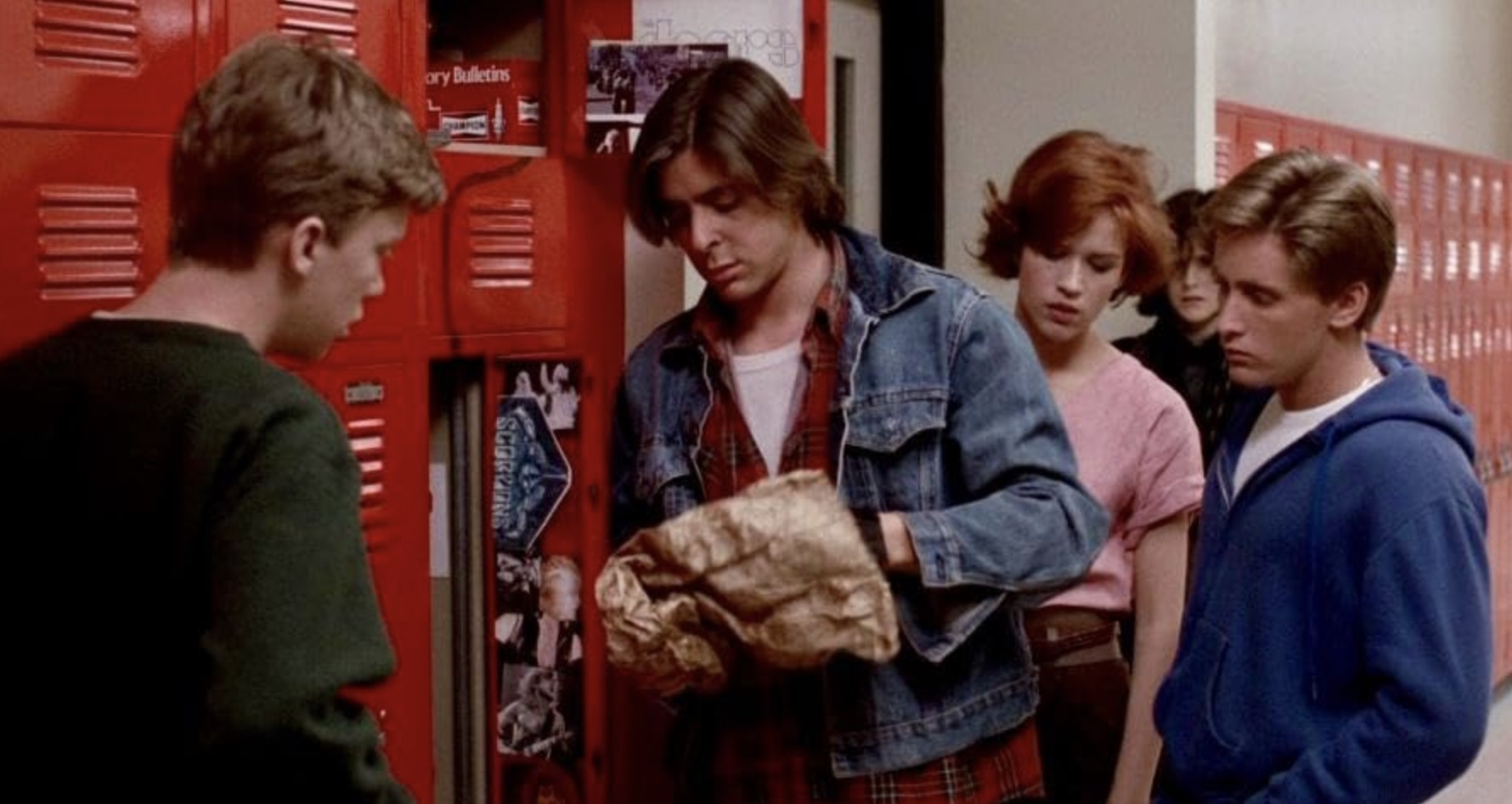 Molly Ringwald, Emilio Estevez, Judd Nelson, Ally Sheedy, and Anthony Michael Hall