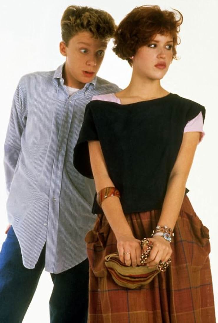Molly Ringwald and Anthony Michael Hall