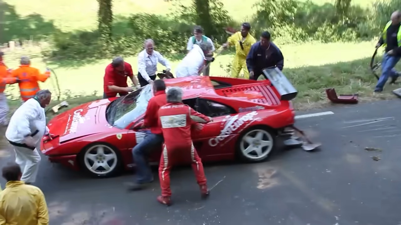 Busted Ferrari Racer