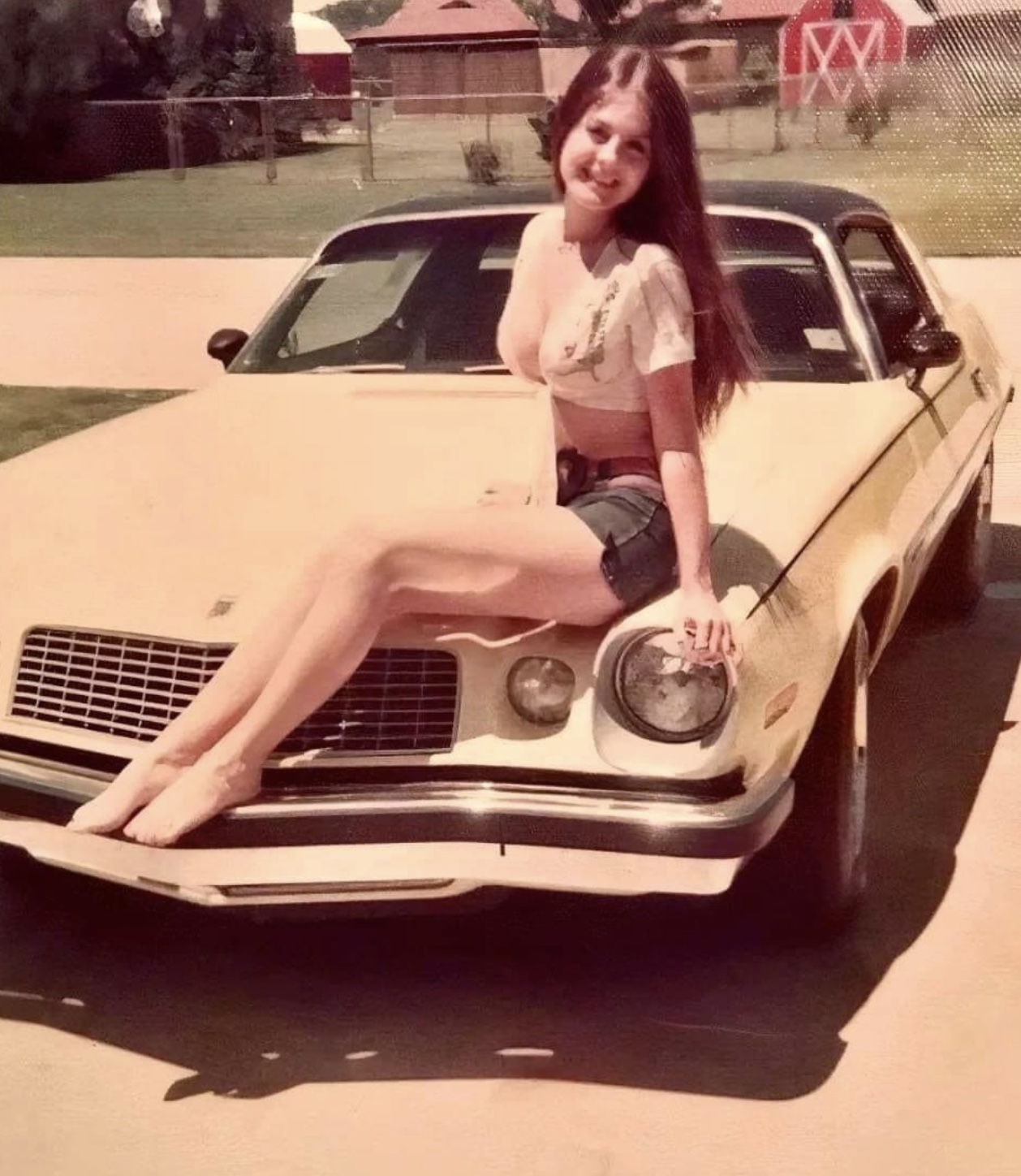 24 1970s Pics Of Chicks & Dudes On The Hoods Of Cars