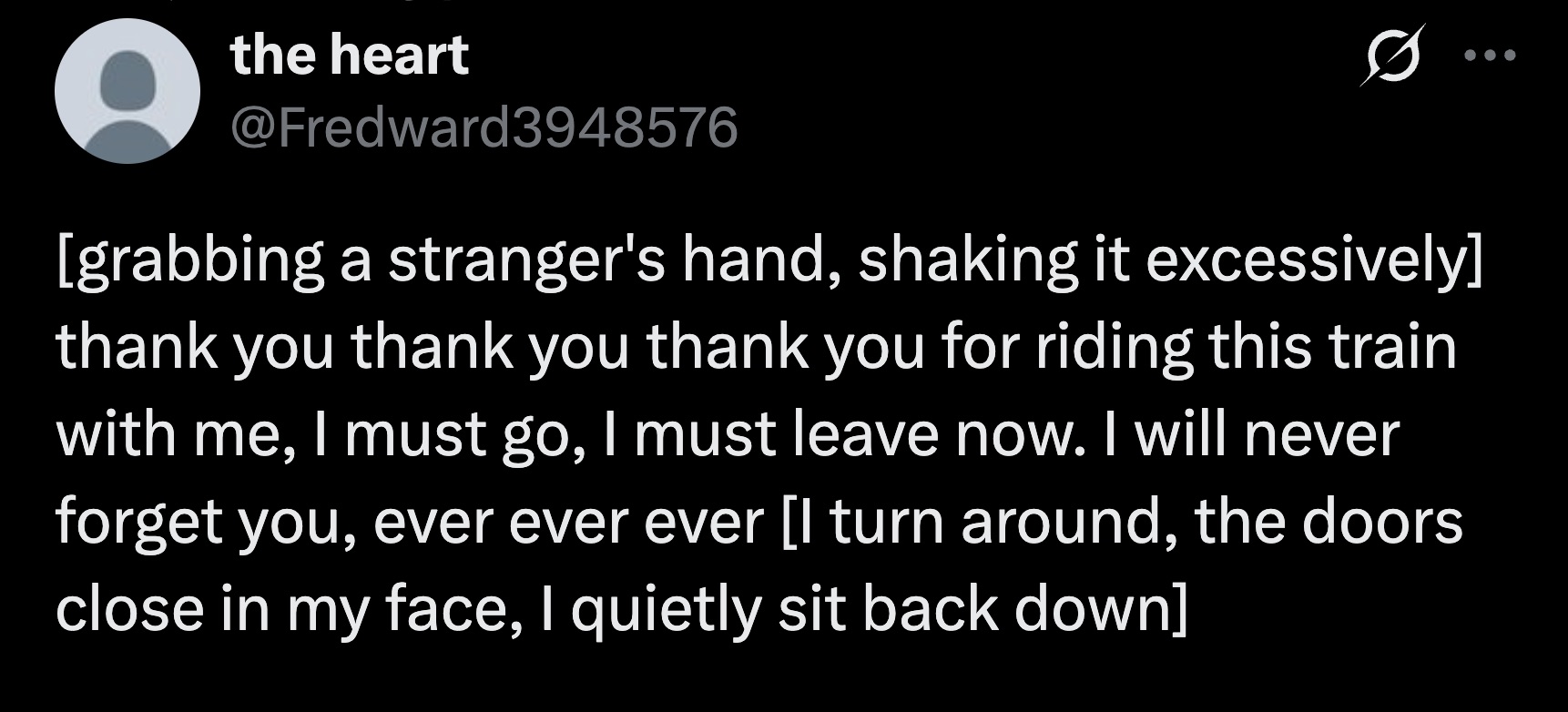 It's just the polite thing to do