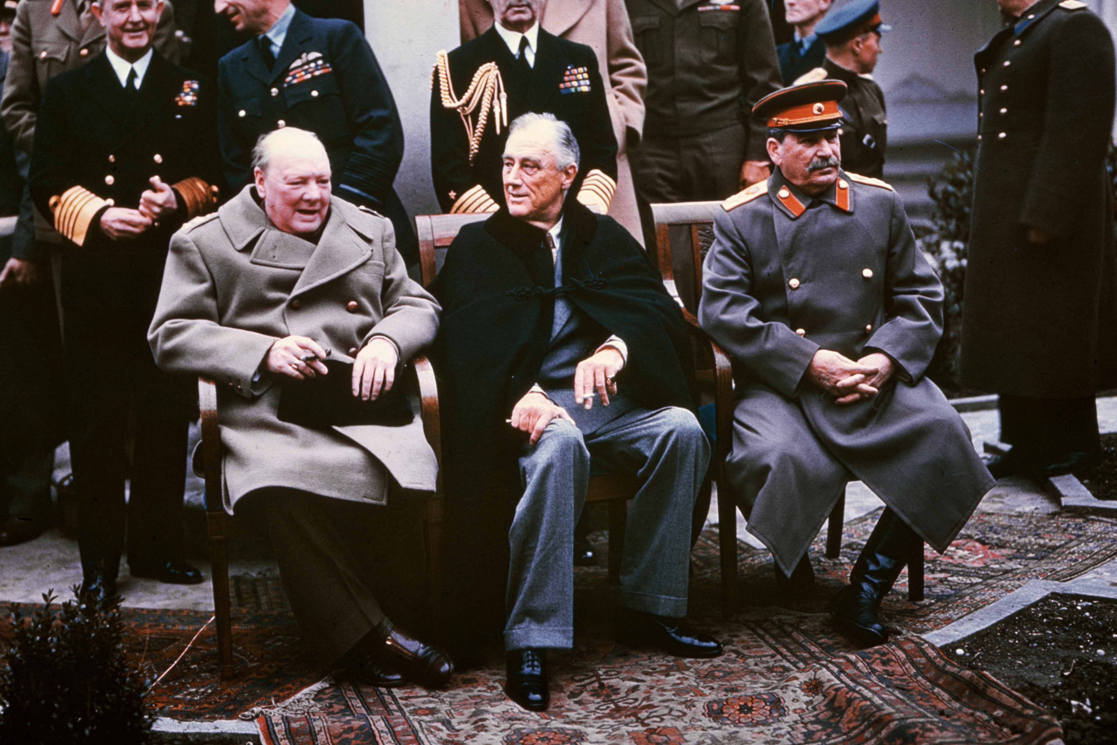 FDR Joseph Stalin and Winston Churchill 