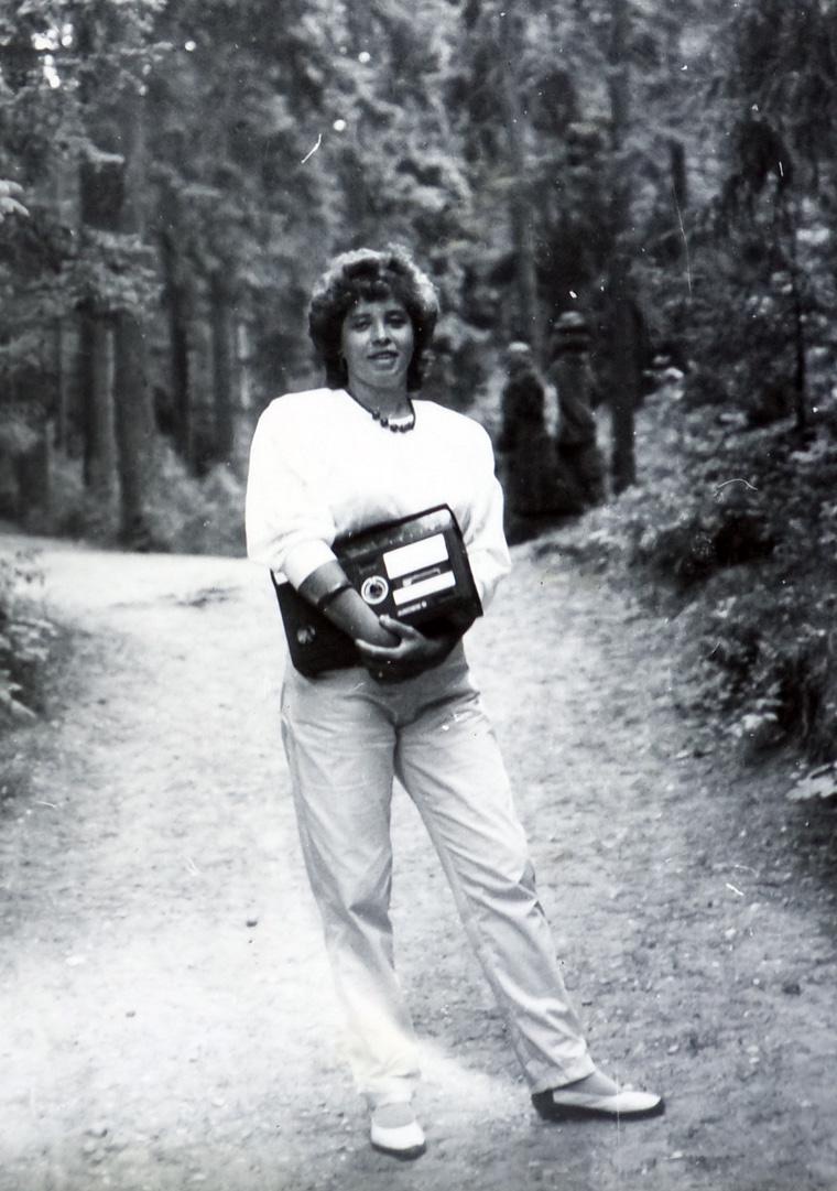 With a Boom Box in 1986