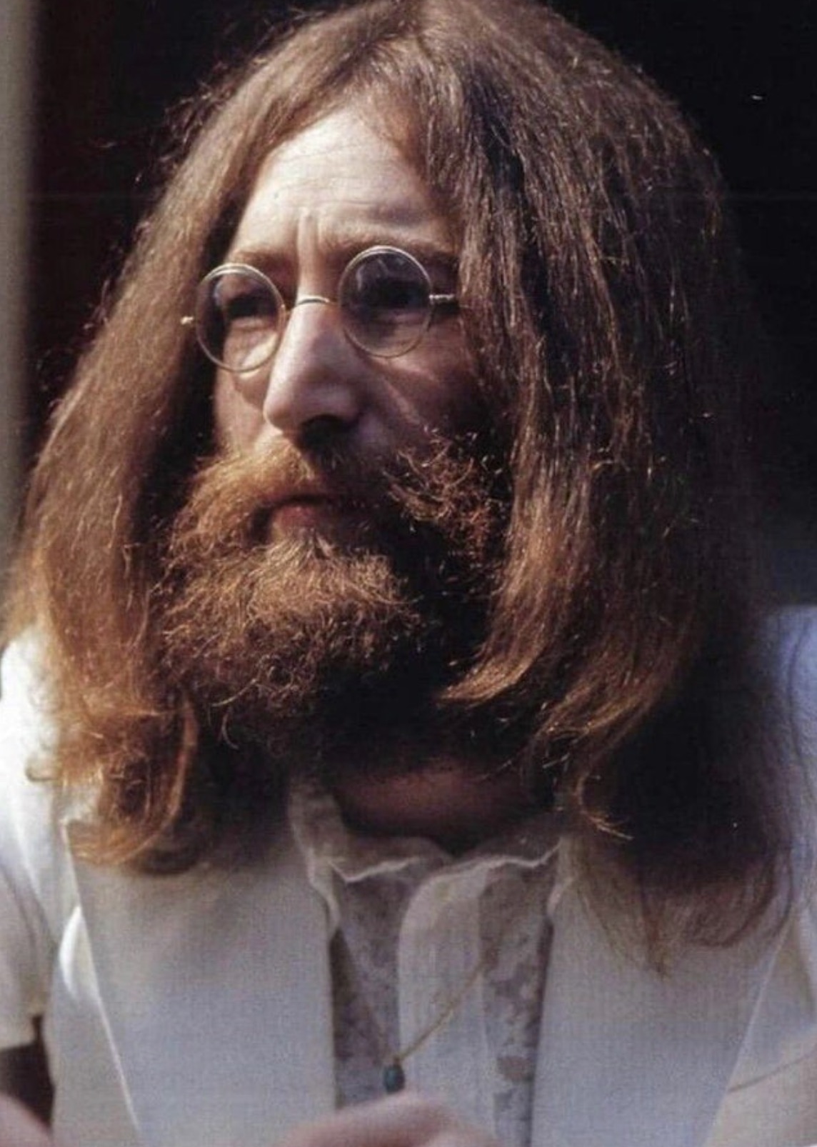 John Lennon during the "Abbey Road" photoshoot