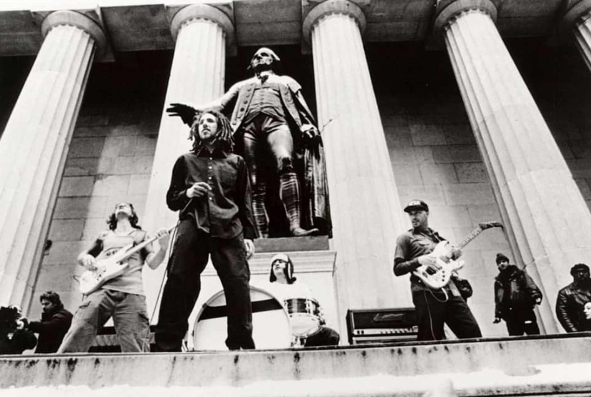 Rage Against the Machine played an illegal concert there