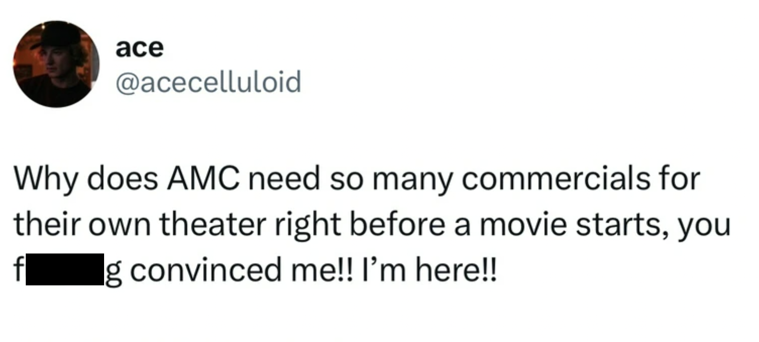 Sounds like a non-AMC A-List member