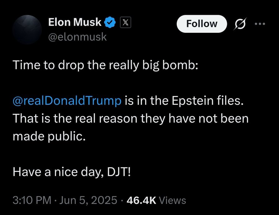 All the Best Reactions to the Trump–Elon Fallout