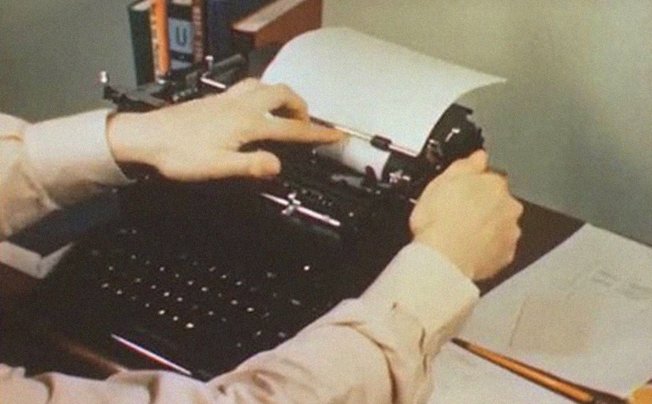 Typewriters and carbon paper