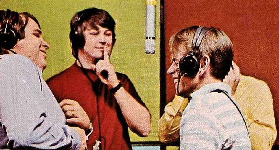 “Pet Sounds” Vocal Session With the band in 1966. 