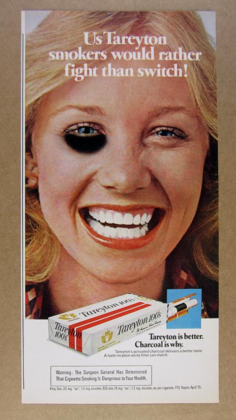 Tareyton Cigarrettes - "Smokers Would Rather Fight Than Switch"